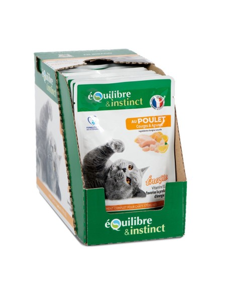 EFFILÉS "ENERGIE" AU POULET, COURGES & AGRUMES POUR CHAT STÉRILISÉ