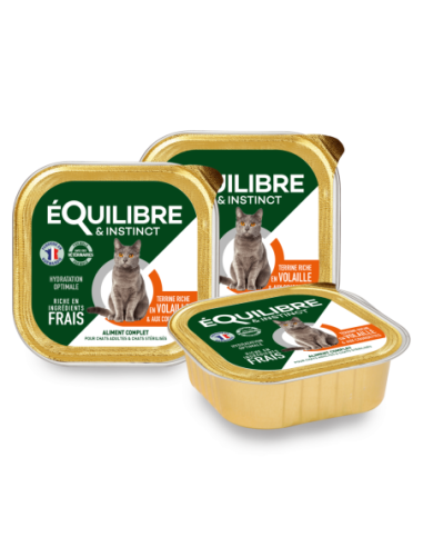 Pâtées riches en volaille & aux courgettes - chats adultes et/ou stérilisés