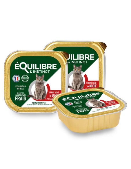 Pâtées riches en boeuf & aux courgettes - chats adultes et/ou stérilisés