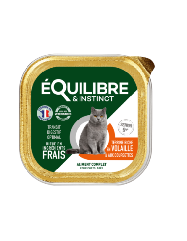 Pâtées riches en volaille & aux courgettes - chats âgés