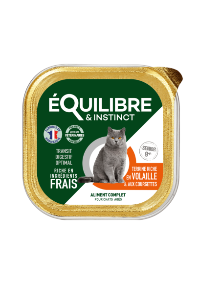 Pâtées riches en volaille & aux courgettes - chats âgés