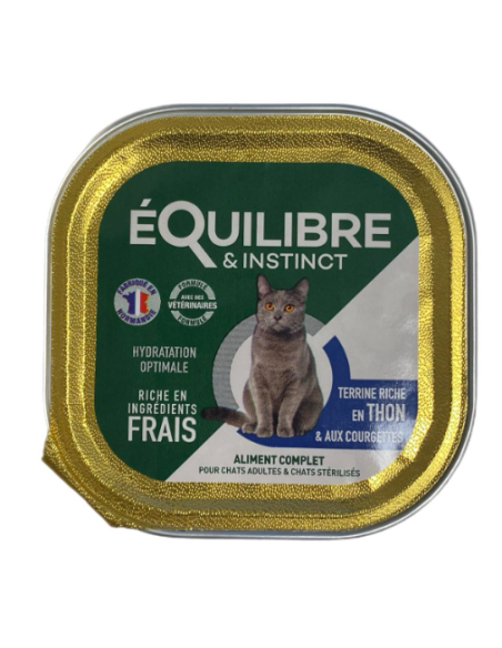 Pâtées riches en thon & aux courgettes - chats adultes et/ou stérilisés