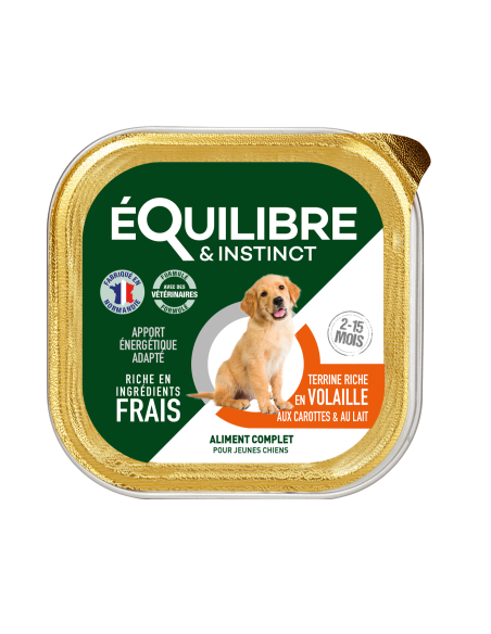 Pâtées riches en volaille & aux carottes CHIOT