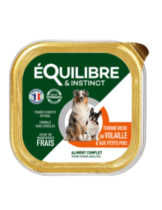 Pâtées riches en volaille & aux petits pois CHIEN ADULTE