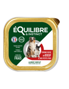 Pâtées riches en boeuf & aux petits pois CHIEN ADULTE
