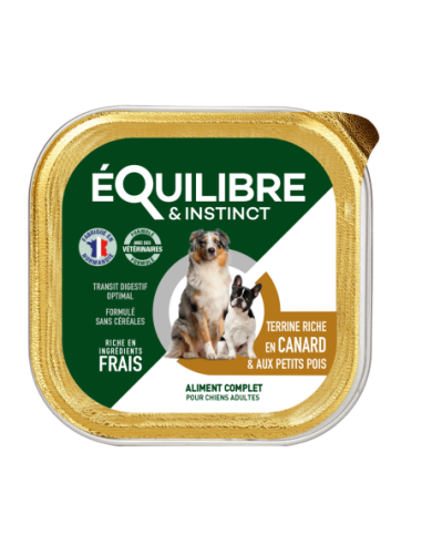 Pâtées riches en canard & aux petits pois CHIEN ADULTE