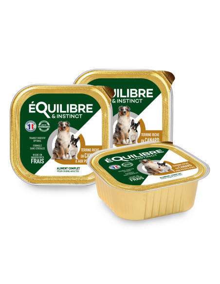 Pâtées riches en canard & aux petits pois CHIEN ADULTE
