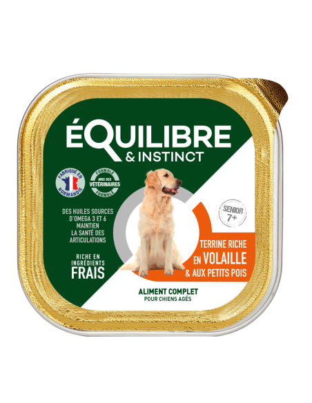 Pâtées riches en volaille & aux petits pois CHIEN ÂGÉ