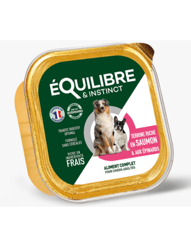 Pâtées riches en saumon & aux épinards CHIEN ADULTE