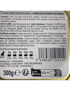 Pâtées riches en saumon & aux épinards CHIEN ADULTE 2