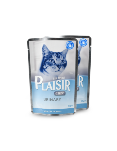 12 Repas Plaisir Care URINARY pour chat - Emincés au poisson en sauce