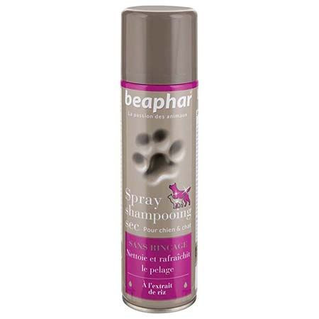 Spray shampooing sec sans rinçage pour chien et chat
