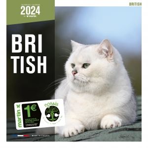 CALENDRIER chat british 2024 MARTIN SELLIER M20-87721 : Animalerie
