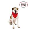 Collier bandana star rouge pour chien