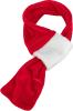 XMAS écharpe de Noël, aspect velours/peluche rouge - 3 tailles