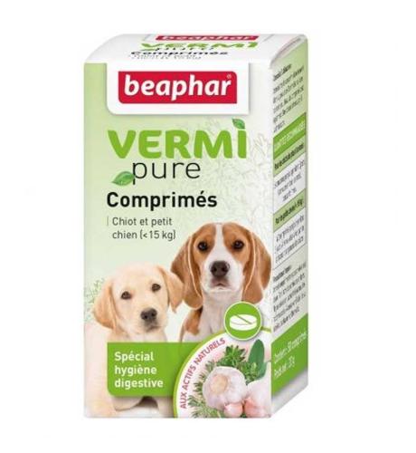 Beaphar Vermipure comprimés purge aux plantes - chiot et petit chien
