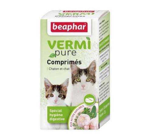 Beaphar Vermipure comprimés purge aux plantes - Chatons et chats