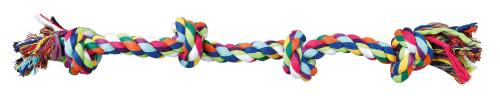 Corde de jeu en coton avec plusieurs noeuds - divers couleurs