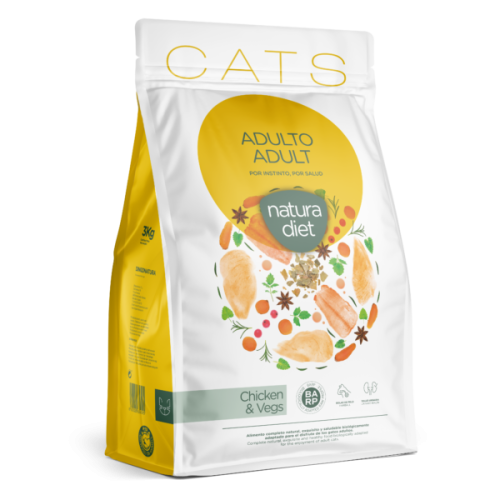 Croquettes chats Natura Diet Adult Chicken