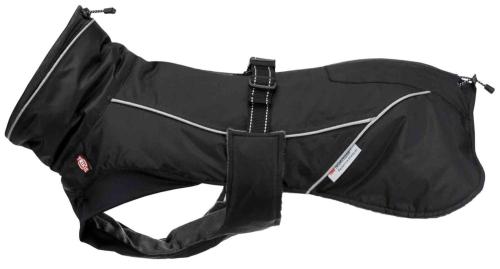 Manteau d’hiver noir pour chiens Brizon TRIXIE - Disponible en plusieurs tailles de 30 à 62cm de longueur de dos