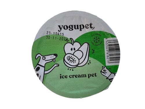 crème glacée à surgeler, pour chiens ou chats - GREEN ICE CREAM: Parfum Pomme/Kiwi/Spiruline