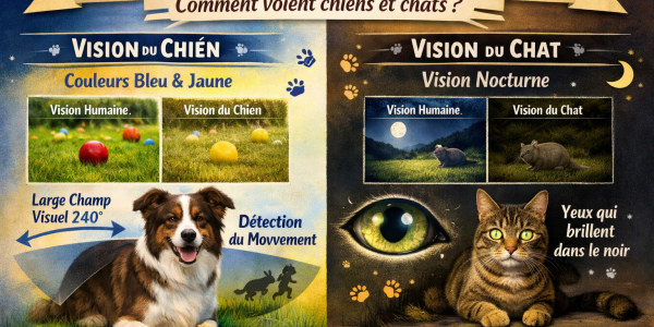 La vue de nos animaux : comment voient chiens et chats 🐶🐱